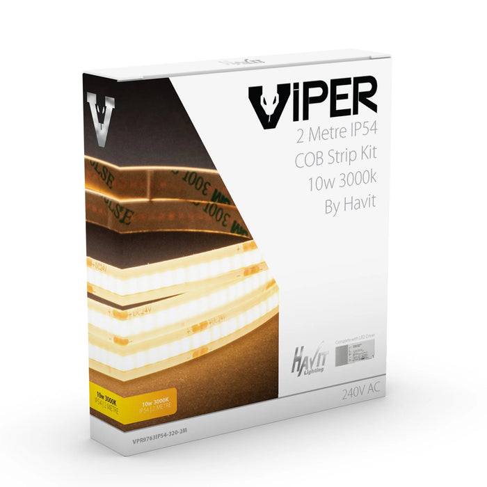 Viper COB LED Strip Kit 10w 2m 3000k Havit Lighting