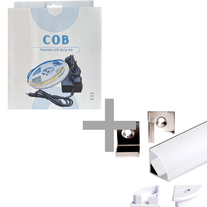 COB Dotless LED Strip Light Kit 5 meter | Warm White