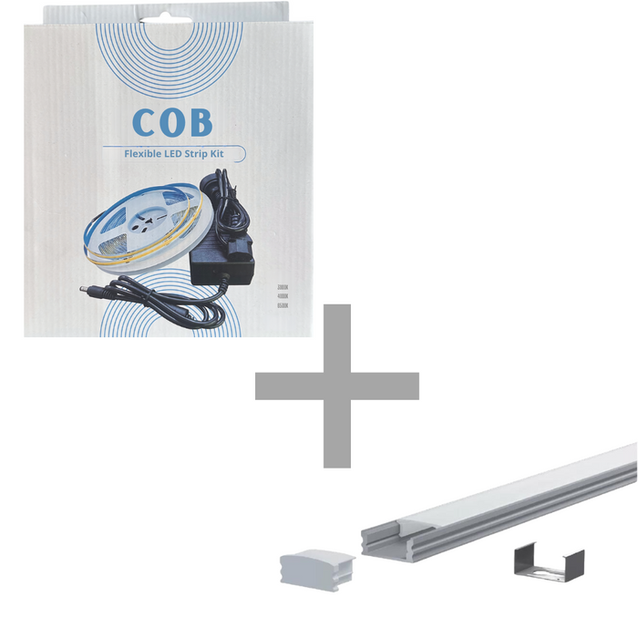COB Dotless LED Strip Light Kit 5 meter | Warm White