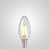4W 12 Volt DC/AC Candle Dimmable LED Bulb (E14) Clear in Warm White-Candle Bulbs-Liquidleds