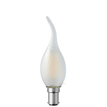4W Flame Tip Candle Dimmable LED Bulb (B15) Frost in Warm White-Candle Bulbs-Liquidleds