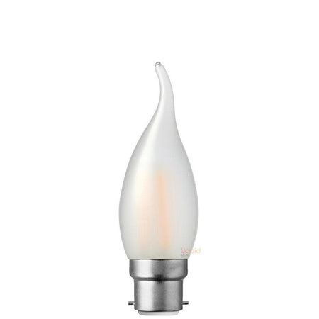 4W Flame Tip Candle Dimmable LED Bulb (B22) Frost in Warm White-Candle Bulbs-Liquidleds