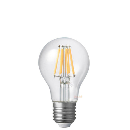 8W 12-24 Volt DC GLS Dimmable LED Light Bulb (E27) Clear in Natural White-Traditional Bulbs-Liquidleds