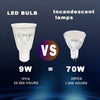 9W = 70W LED Tri-Colour Long Body GU10 Globe-GU10-Green Earth Lighting Australia