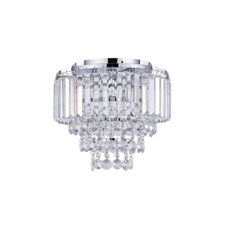 Caia 3 Light Crystal Pendant Chrome-Ceiling Crystals-Lexi Lighting