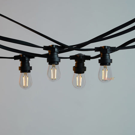 Dimmable Low Voltage 18M LED Festoon Kit at 90 cm intervals-Festoon String-Liquidleds