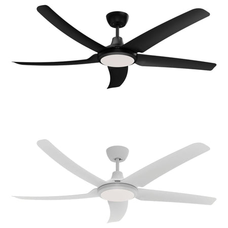 Domus HOVER-56-LIGHT - 5 Blade 56" DC Ceiling Fan with Switchable CCT LED Light Domus, FANS, domus-hover-56-light-5-blade-56
