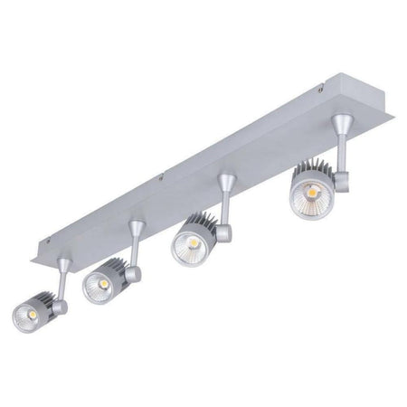Domus JET-4B - 4 x 10W LED Silver Spotlight Bar-INDOOR-Domus