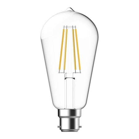7W LED Dimmable Pear Shape Filament Clear Globe - B22/E27-GLOBES-Domus
