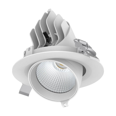 Domus SCOOP-25-TRIO - Round 25W Adjustable LED Tri-Colour Dimmable Downlight 160mm cut out Domus, DOWNLIGHTS, domus-scoop-25-trio-round-25w-adjustable-led-tri-colour-dimmable-downlight-160mm-
