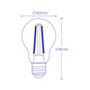 Filament A60 Smart Tuneable White LED E27-LED Light Bulbs-Hyundai