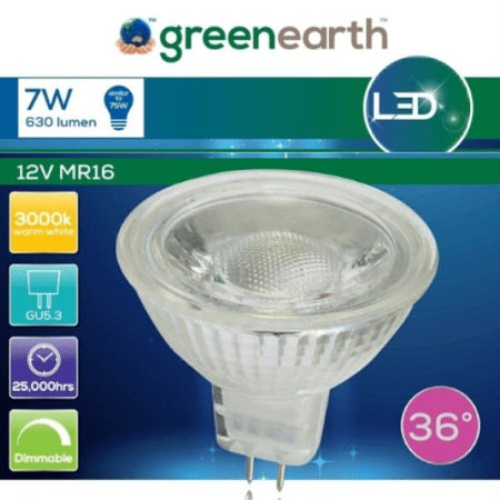 Green Earth 7W Dimmable 12V MR16 LED Globe-MR16 LED Globe-Green Earth Lighting Australia
