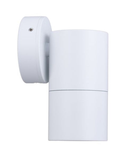 GU10 Exterior Single Fixed Wall Pillar Light White IP65 - PG1FWH-Exterior Wall Lights-CLA Lighting