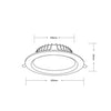 INFINITE 302 40W Tri-Colour LED Downlight 190mm cut out-LED downlight-COPY