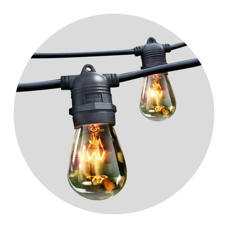 56m Festoon String Lights 60 S14 LED Bulbs Kit-Occasions > Lights-Dropli