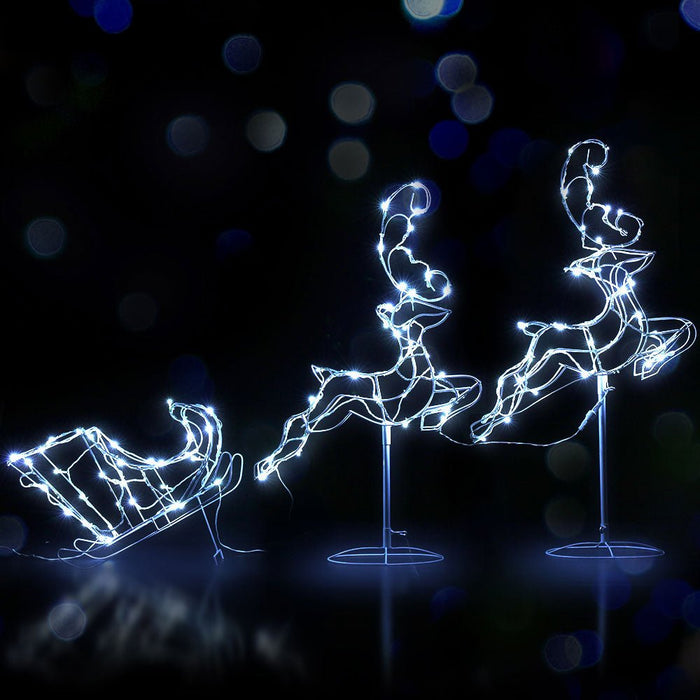 Jingle Jollys Christmas Motif Lights LED Rope Reindeer Waterproof Outdoor Xmas-Occasions > Christmas-Dropli
