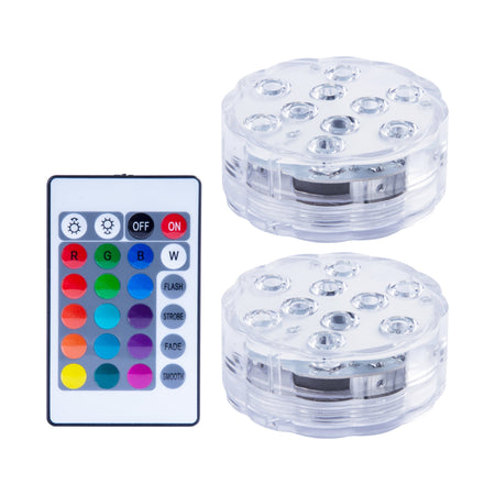 Lazy Dayz Colour Changing Pool Lights and Remote Control 2 Pack-Beach and Summer-Lazy Dayz