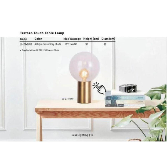 Lexi TERRAZO - Touch Table Lamp-TABLE LAMPS-Lexi Lighting