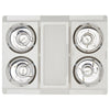 Martec Profile Panel 4 High Performance 3 in 1 Bathroom Heater With Exhaust Fan-Bathroom Heaters-Martec