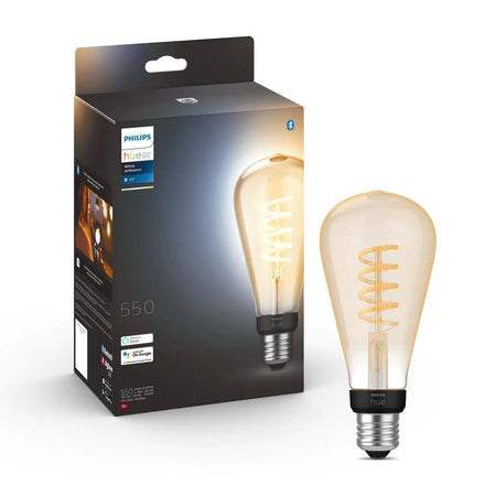 Philips Hue Filament Bulb ST72 E27 7W - White Ambiance-HUE Globes-Philips Hue