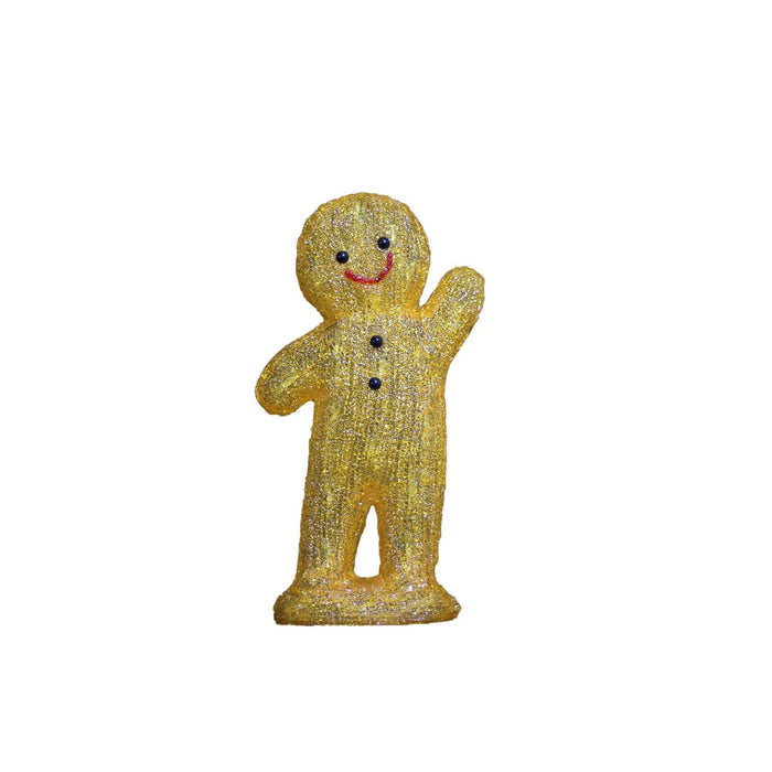 Acrylic Gingerbread Man - H40cm-Christmas Figure-Lexi Lighting