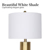 Sarantino Metal And Marble Table Lamp - White-Home & Garden > Lighting-Koala Lamps and Lighting