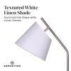 Sarantino Metal Floor Lamp Nickel Finish with Black Marble Base-Home & Garden > Lighting-Koala Lamps and Lighting