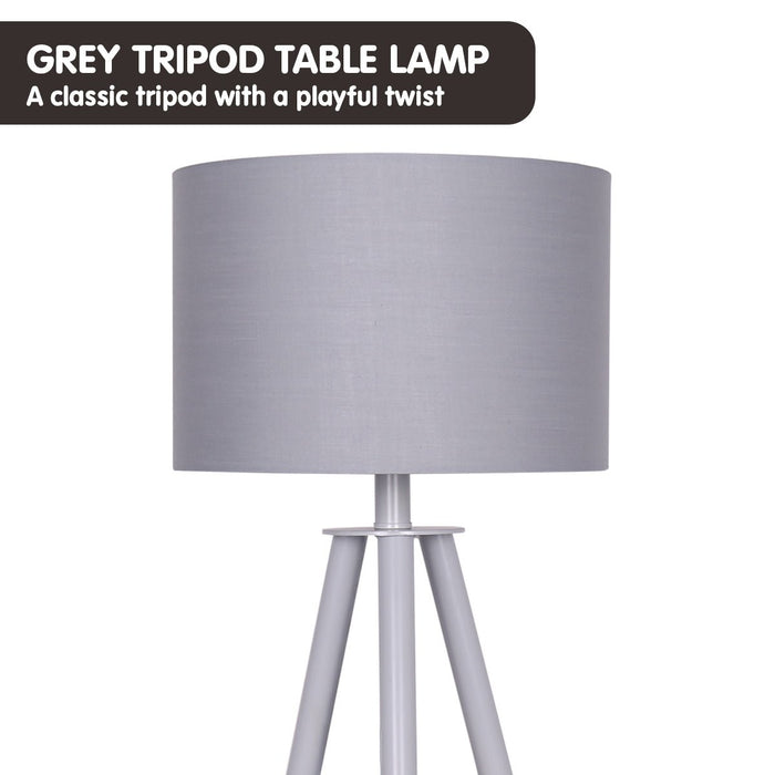 Sarantino Tripod Desk Lamp in Metal & Wood Nordic Minimalist Light-Home & Garden > Lighting-Koala Lamps and Lighting