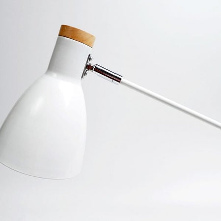 Scandinavian Adjustable Floor Lamp in White - LL-27-0037W-Floor Lamps-Lexi Lighting