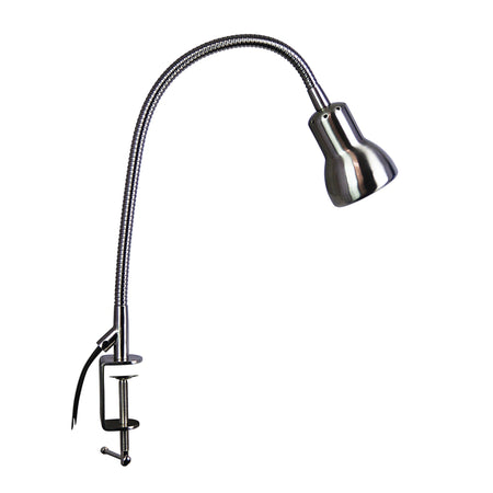 Scope Clamp Lamp Brushed Chrome-TABLE AND FLOOR LAMPS-Oriel