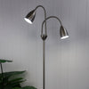Stan 2 Light Floor Lamp Brushed Chrome - SL98822BC-Floor Lamps-Oriel Lighting