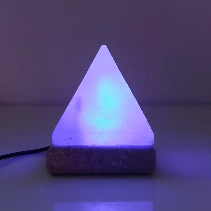 USB Colour Changing Pyramid Shape Himalayan Pink Salt Lamp Color Change LED-Himalayan products-The Himalayan Salt Collective