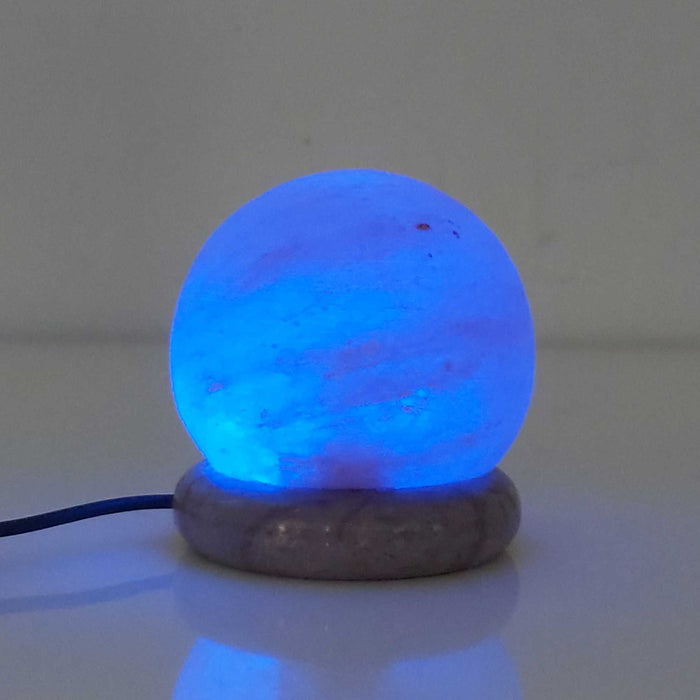 USB Colour Changing Sphere Ball Shape Himalayan Pink Salt Lamp Color Change LED-Himalayan products-The Himalayan Salt Collective