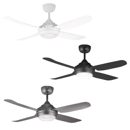 Ventair SPINIKA-52-LIGHT - 4 Blade 1300mm 52" AC Ceiling Fan With 20W Colour Changeable LED Light-FANS-Ventair