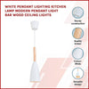 White Pendant Lighting Kitchen Lamp Modern Pendant Light Bar Wood Ceiling Lights-Home & Garden > Lighting-Koala Lamps and Lighting