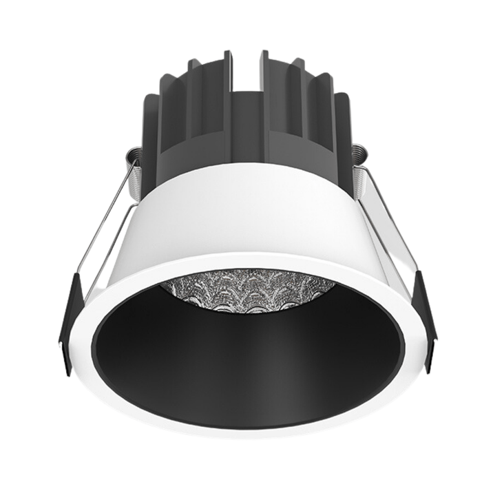 10W White Black Low Glare Aluminium Dimmable LED Downlight 70mm cut out