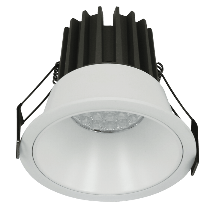 10W White Low Glare Aluminium Dimmable LED Downlight 70mm cut out