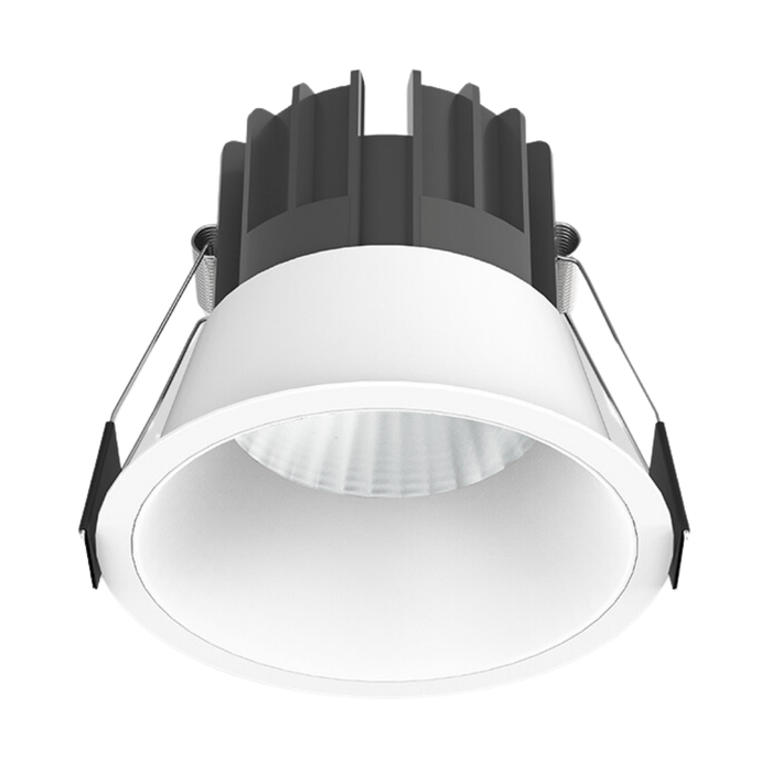 12W White Low Glare Aluminium LED Downlight Dimmable 90mm cut out