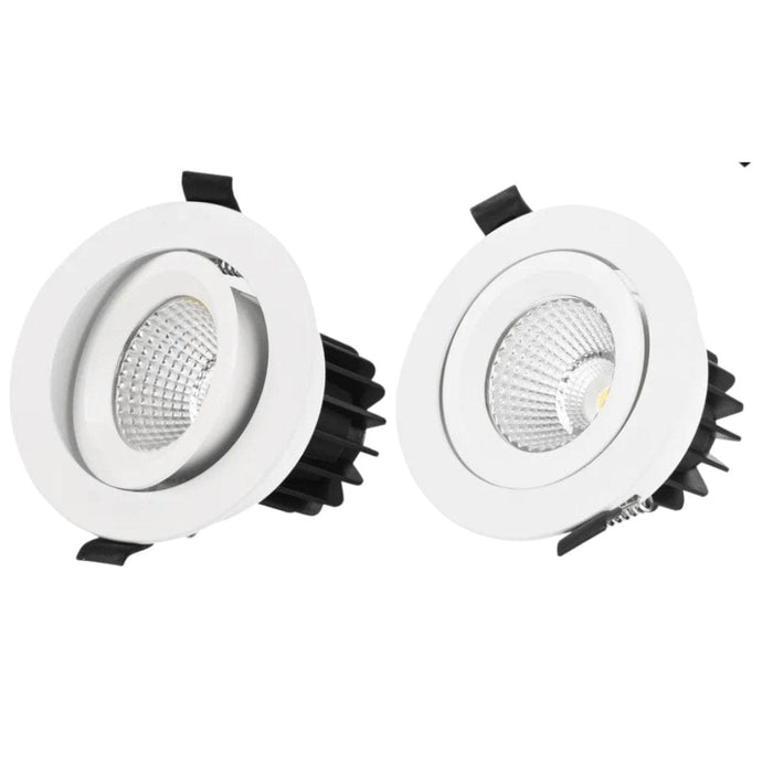 EYRE 13W White Tri-Colour Dimmable Tiltable LED Downlight 90mm Cut Out