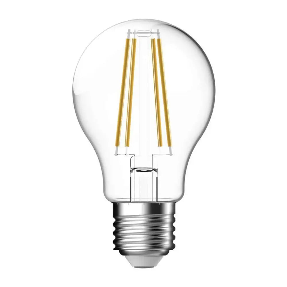 Domus LF-A60 - 8.6W LED Dimmable GLS A60 Shape Filament Glass Globe - E27 Clear Daylight - Clear / E27 / 2700K - GLOBES