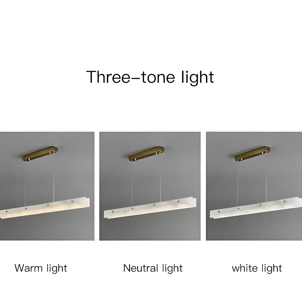 Madison Luxe+ Brass Spanish Marble 1.5M Tri-Colour LED Pendant