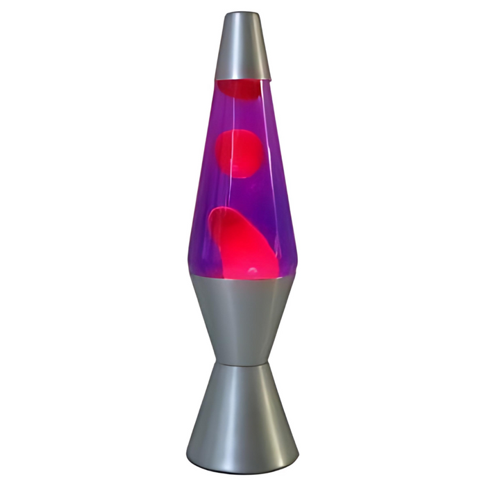 Lava Lamp Diamond Motion Purple Red - 37cm Tall