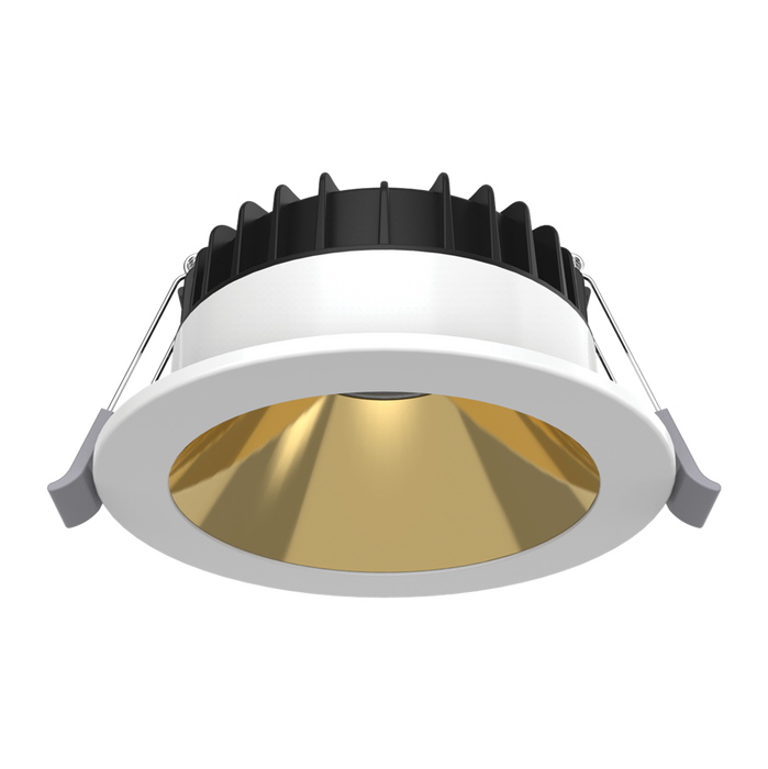 Domus Swap Deep 8W White Gold TRIO LED Downlight - 90mm cut out