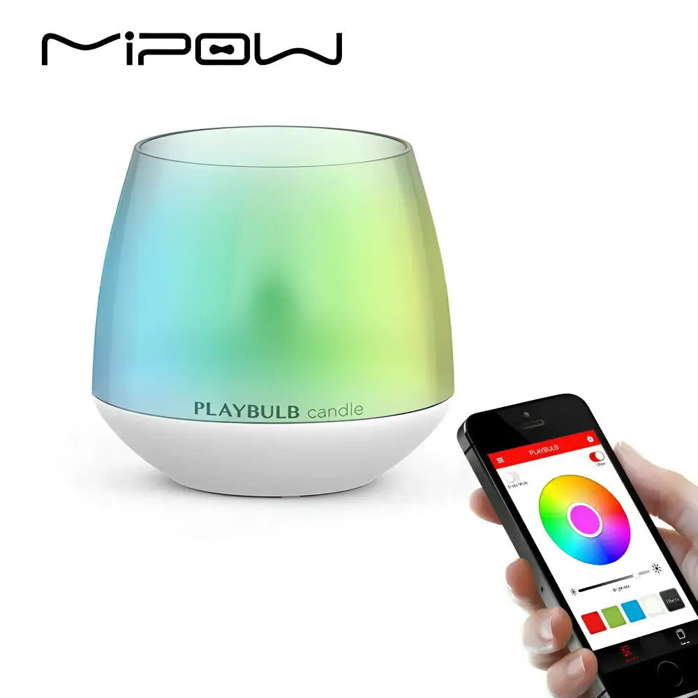 Color-changing smart candle from Twin Pack MIPOW PlayBulb LED Flameless Candle Night Light for wedding parties