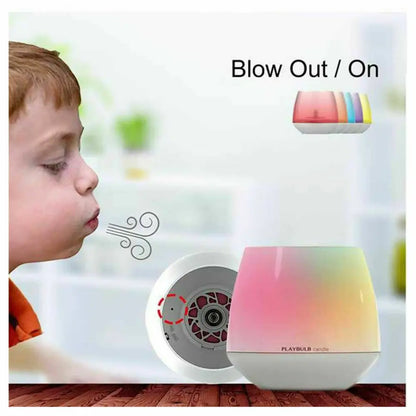 Color-changing LED candle from Twin Pack MIPOW PlayBulb for wedding and party lighting