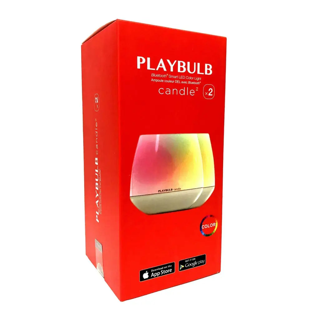 Twin Pack MIPOW PlayBulb LED Flameless Candle Night Light with App Control for Events