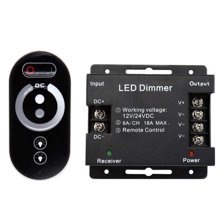 12-24 Volt DC PWM Dimmer with Wireless Remote Liquidleds, Dimmer, 12-24-volt-dc-pwm-dimmer-with-wireless-remote