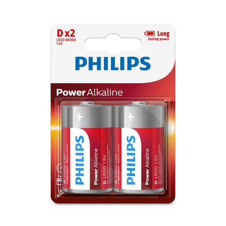 12 Pack GENUINE Philips Long Life Alkaline D Cell Battery Philips, Alkaline, 12-pack-genuine-philips-long-life-alkaline-d-cell-battery