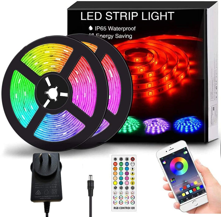 12M LED Strip Lights for Bedroom and Home (5050 Lights Strip App with Remote Control) Dropli, Home & Garden > Lighting, 12m-led-strip-lights-rope-light-for-bedroom-and-home-5050-lights-strip-