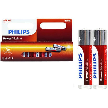 12PCS GENUINE Philips Long Life Alkaline AAA Battery Philips, Alkaline, 12pcs-genuine-philips-long-life-alkaline-aaa-battery